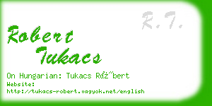 robert tukacs business card